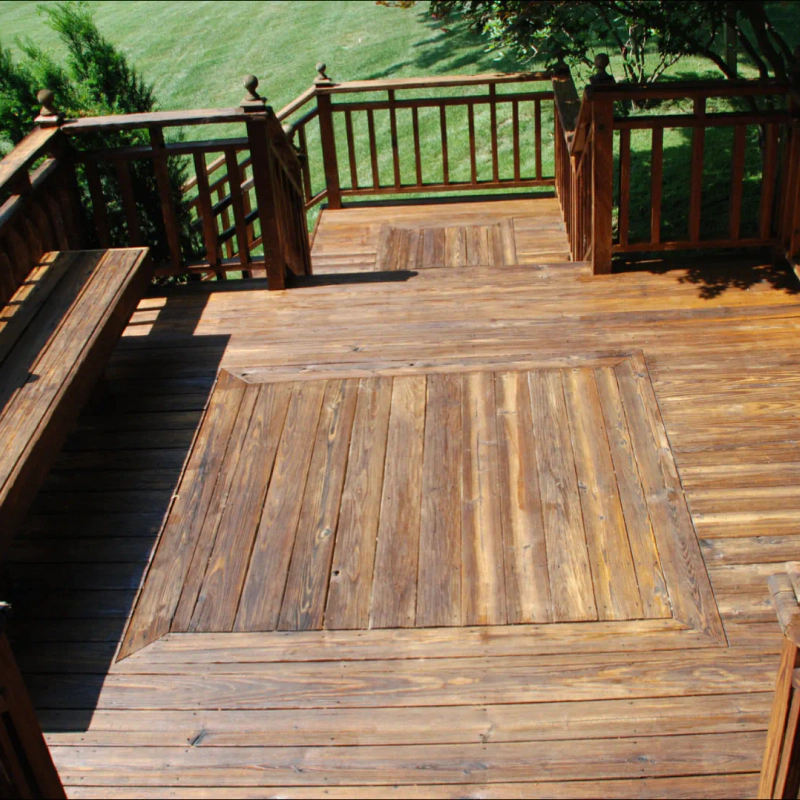 house with deck about